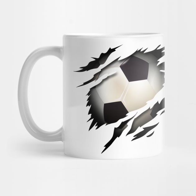 Soccer in the Heart - Football Sport Passion by HappyGiftArt